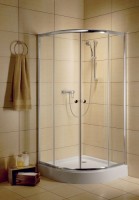 Radaway Classic A 90x90x185 cm íves zuhanykabin, átlátszó üveggel, króm kerettel 
