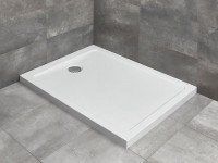 Radaway Doros F szögletes aszimmetrikus zuhanytálca 120x80 cm, szifonnal 