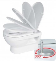 WC ülőke lassú záródású, easy fix csatlakozással RWC01