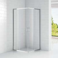 Roltechnik Project Line OBS2 90x90 cm szögletes, keretes zuhanykabin, tolóajtókkal, átlátszó üveggel