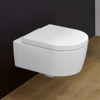 Villeroy&Boch Avento perem nélküli fali WC SZETT, lecsapódásmentes WC ülőkével 5656HR01