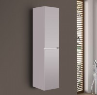 Wellis Elois Grey fali, fürdőszoba szekrény, fényes világosszürke színben