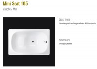 Smavit ülőkád 105x70 acéllemez, tartólábbal, fehér színben