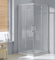 Wellis Apollo szögletes zuhanykabin 2 tolóajtóval 80x80x190 cm, átlátszó üveggel + Easy clean
