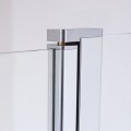 Roltechnik Limaya Line LYR4 100x100 cm íves zuhanykabin 2 nyíló ajtóval, keret nélküli