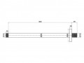 Arezzo Design Round 30 cm-es mennyezeti , kerek zuhanykar AR-5000