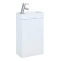 Arezzo Design Mini 40 alsó fürdőszobaszekrény mosdóval, fényes fehér színben  AR-163068