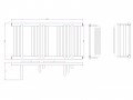 Arezzo Design Step White 500x1000 mm törölközőszárító radiátor, fehér AR-SP10050W