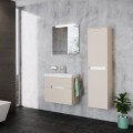 Tboss Slim 80 helytakarékos alsó fürdőszobabútor 2 fiókkal, mosdóval, 34 színben választhat