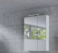 Tboss Mirror Box Recta 60x80 cm tükrös felső szekrény, 2 ajtós, 30 cm LED világítással