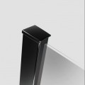 Radaway Nes Black Walk-in II Frame zuhanyfal, átlátszó üveggel, matt fekete profillal