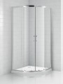 Roltechnik Project Line OBR2 90x90 íves, keretes zuhanykabin, tolóajtókkal, átlátszó üveggel