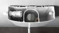 Aqualine T1801-S WC tartály duál gombos öblítőmechanikával, összekötő csövekkel, oldalsó