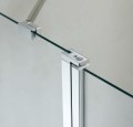 Wellis Pure 110 cm zuhanyajtó két fal közé, 1 nyílóajtóval, átlátszó üveggel + Easy Clean