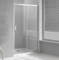 Wellis Premier 90 cm zuhanyajtó két fal közé, 1 tolóajtóval, átlátszó üveggel + Easy Clean