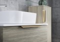 Tboss Nola 75 2F alsó fürdőszobabútor 2 fiókkal, mosdóval, 34 színben választható