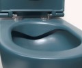 Sapho Isvea Infinity Rimless - perem nélküli fali WC, benzin zöld
