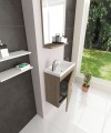 Savini Perla 42 cm komplett fürdőszobabútor SZETT, magasfényű fehér vagy rovere fumo színekbe