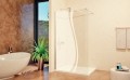 Niagara Wellness Frida Bamboo 100x200 cm Walk-in zuhanyfal, intim üveggel