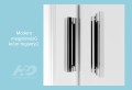 H2O Comfort A 80x80 cm íves, tolóajtós zuhanykabin, átlátszó üveggel, króm profillal