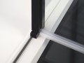 Sapho Zoom Line Black  nyíló zuhanyajtó, fekete kerettel 80x190 cm