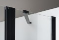 Sapho Zoom Line Black  nyíló zuhanyajtó, fekete kerettel 110x190 cm