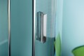 Sapho Zoom Line 100x100 cm szögletes zuhanykabin, átlátszó üveggel, króm profillal