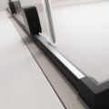 Radaway Furo Black Walk-in II 110 jobbos zuhanyfal, átlátszó üveggel, matt fekete profillal