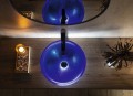 Sapho Murano Blu üvegmosdó, 40x14 cm, kék AL5318-65