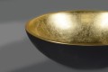 Sapho Murano Black-Gold üvegmosdó, 40x14 cm, fekete-arany AL5318-77
