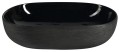 Sapho Priori pultra tehető kerámia mosdó, fekete színben PI031 58x40 cm