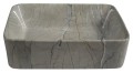 Sapho Dalma 48x38 cm pultra tehető mosdó, szürke márvány színben MM513
