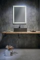 Sapho Formigo beton mosdó, pultra tehető 47,5x36,5 cm antracit FG016