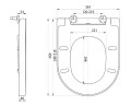 Aqualine Dona FD121 Soft close - lecsapódásmentes WC ülőke