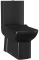 Sapho Lara Slim Black Soft close - lecsapódásmentes WC ülőke KC1603.01