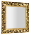 Sapho Zeegras tükör fa kerettel, 90x90 cm, arany IN416
