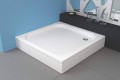 Kolpa San Eco Quat TKK 90x90 cm szögletes zuhanykabin fekete kerettel + Trin 90x90 cm zuhanytálca