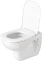 Duravit D-Code COMPACT WC ülőke, normál záródású, nemesacél zsanérral