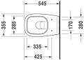 Duravit D-Code mélyöblítésű fali WC + normál záródású WC ülőke SZETT