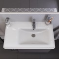 Duravit D-Neo 80x48 cm aszimmetrikus bútorba építhető vagy falra szerelhető mosdó, medence ré