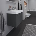 Duravit Durastyle No.1  80 cm fürdőszobabútor, matt grafit színben + kerámia mosdó SZETT