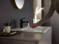 Hansgrohe Vernis Blend 100 mosdócsaptelep automata leeresztővel, matt fekete