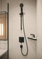 Hansgrohe Vernis Shape falsík alatti 1 funkciós zuhanycsaptelep (látszó rész), matt fekete