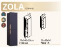 Tboss Zola F140 2A (Zenna) kiegészítő szekrény, 34 színben és 3 féle fogantyúval választhat