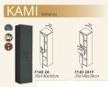 Tboss Kami F140 2A (Milano) kiegészítő szekrény, 33 színben és 3 féle fogantyúval választha