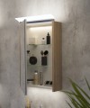 Tboss Mirror Box Cut 55x80 cm felső tükrös szekrény világítással , piperetükörrel, 34 szín