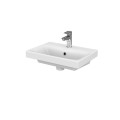 Cersanit Moduo Slim 50 cm fürdőszobabútor + kerámia mosdó szett, fényes fehér színben