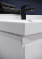 Cersanit Moduo Slim 80 cm fürdőszobabútor + kerámia mosdó szett, fényes fehér színben