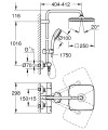 Grohe Tempesta Cosmopolitan System 250 Cube termosztátos zuhanyrendszer 26689000