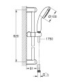 Grohe Tempesta 100 rudas zuhanyszett, 1 funkciós zuhanyfejjel 27853001